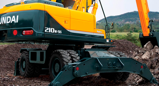 Экскаватор Hyundai R210W-9S. Тяжелая кавалерия
